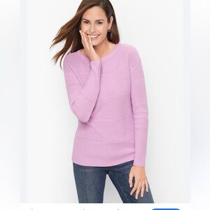 Talbots Plus 100% Pima Cotton Bateau Neck Sweater